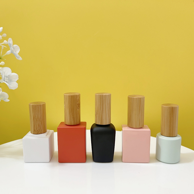 Chai sơn móng tay chống tràn thủy tinh 10ml 15ml hình vuông